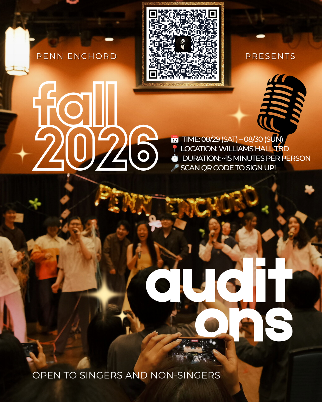 PennEnchord Fall 2026 Auditions poster